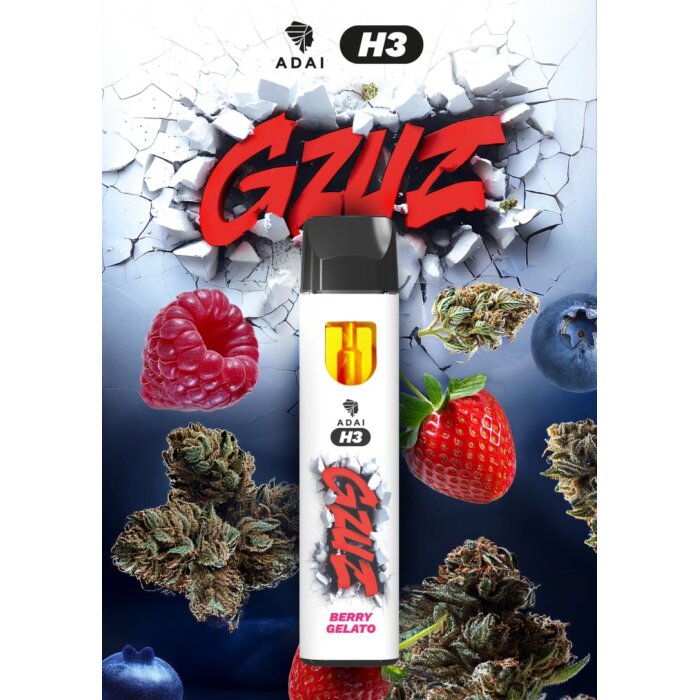 GZUZ H3 Superior Vape - Berry Gelato 1ml I 95% Blend