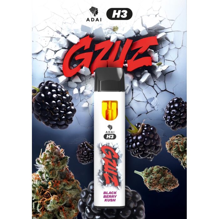 GZUZ H3 Superior Vape - Blackberry Kush 1ml I 95% Blend