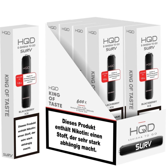 HQD Surv Einweg Vape - Blackberry Ice 2ml | 18mg/ml