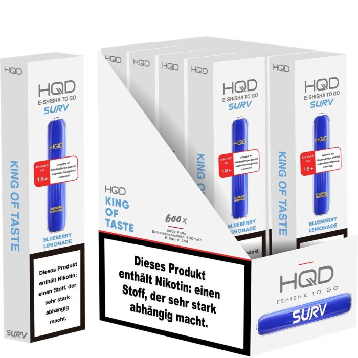 HQD Surv Einweg Vape - Blueberry Lemonade 2ml | 18mg/ml