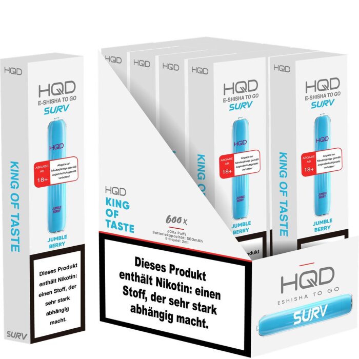 HQD Surv Einweg Vape - Jumble Berry 2ml | 18mg/ml
