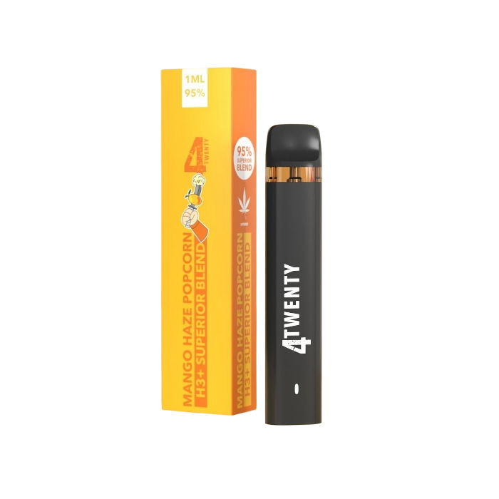 4Twenty H3+ Superior Vape - Mango Haze Popcorn 1ml I 95% Blend