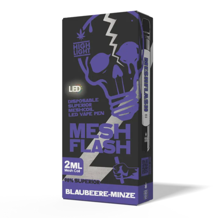 Highlight Meshflash Superior Vape - Blaubeere Minze 2ml I 98% Blend