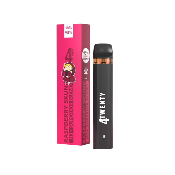4Twenty H3+ Superior Vape - Raspberry Skunk 1ml I 95% Blend