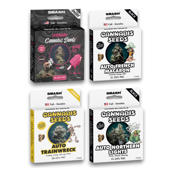 % Smash Cannabis Samen | 3 Stück pro Packung