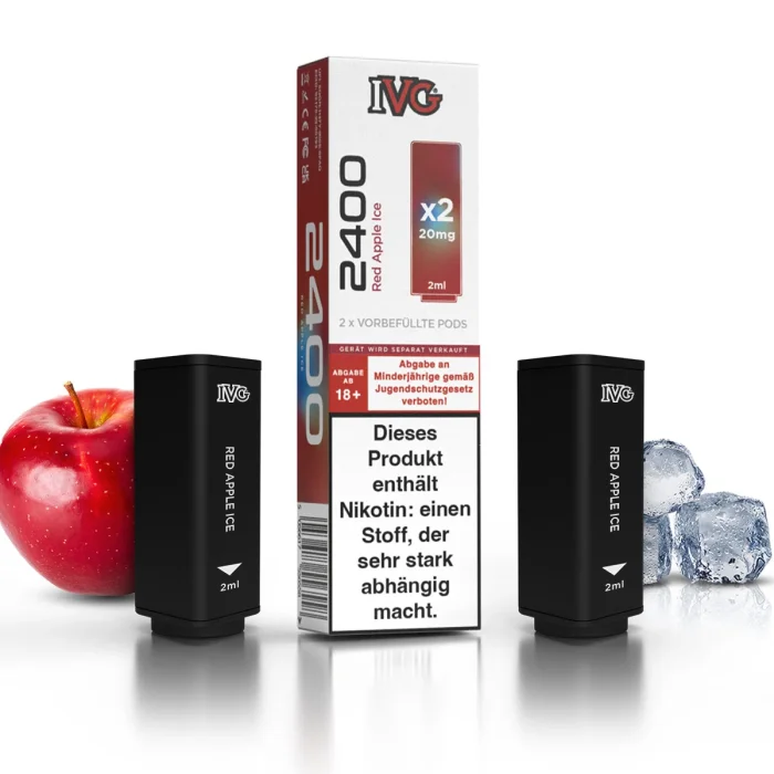 IVG 2400 4POD Prefilled Pod -  Red Apple Ice 2x2ml | 20mg/ml