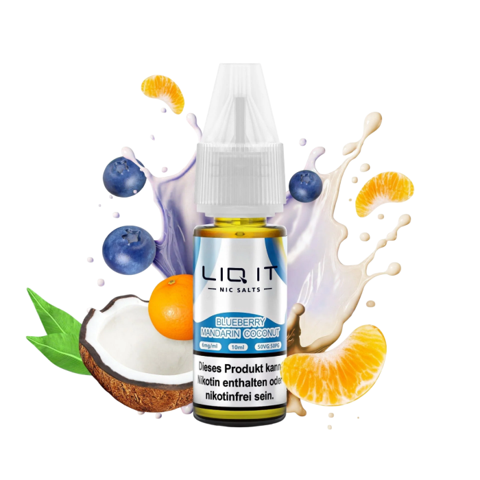 Liq It Liquid - Blueberry Mandarin Coconut Nikotinsalz 10ml | 0mg/ml