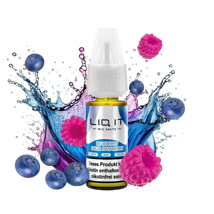 Liq It Liquid - Blueberry Sour Raspberry Nikotinsalz 10ml | 0mg/ml