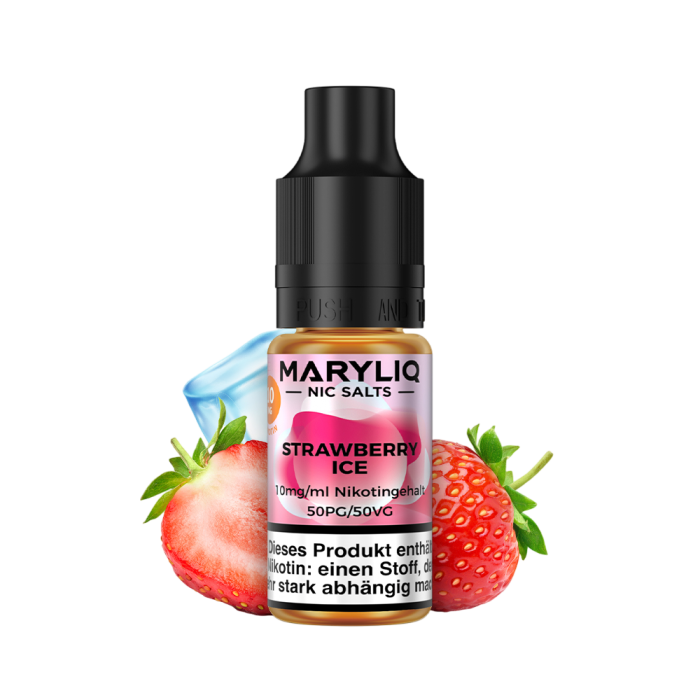 Maryliq Liquid by Lost Mary - Strawberry Ice Nikotinsalz 10ml | 10mg/ml
