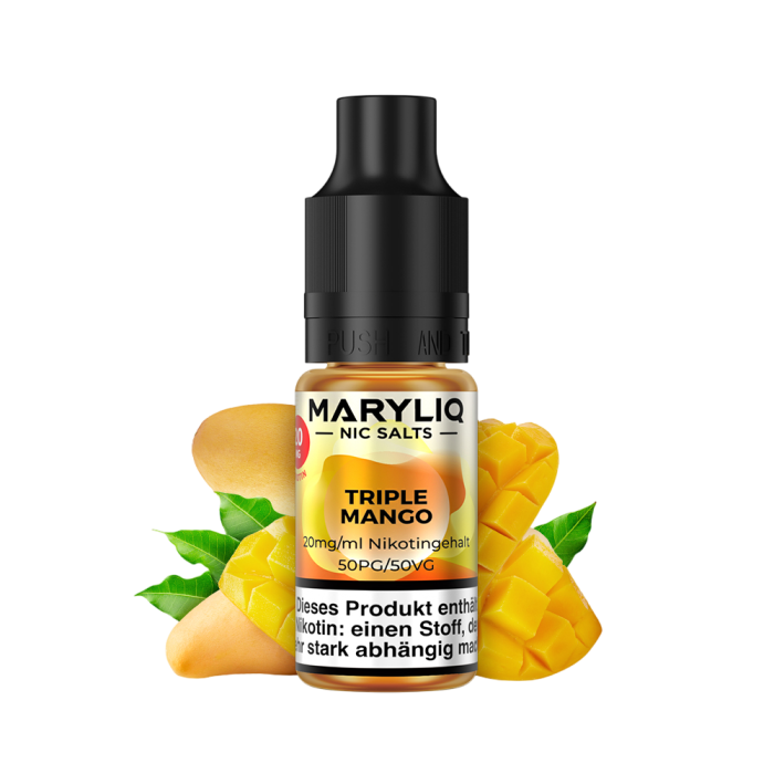 Maryliq Liquid by Lost Mary - Triple Mango Nikotinsalz 10ml | 20mg/ml