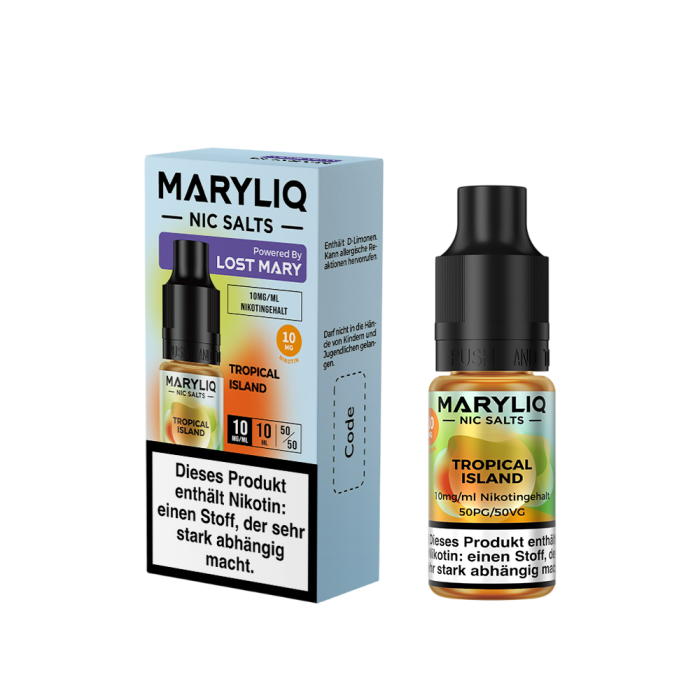 Maryliq Liquid by Lost Mary - Tropical Island Nikotinsalz 10ml | 10mg/ml