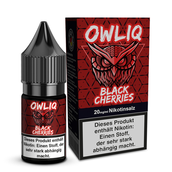 Owliq Liquid - Black Cherries Nikotinsalz 10ml | 20mg/ml
