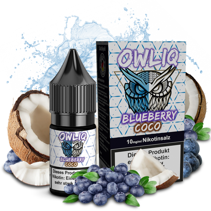 Owliq Liquid - Blueberry Coco Nikotinsalz 10ml | 10mg/ml
