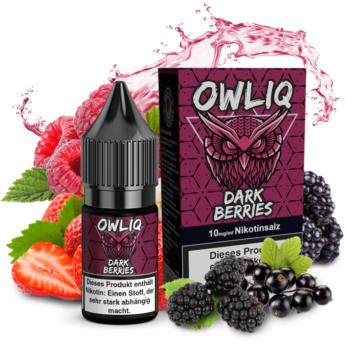 Owliq Liquid - Dark Berries Nikotinsalz 10ml | 10mg/ml
