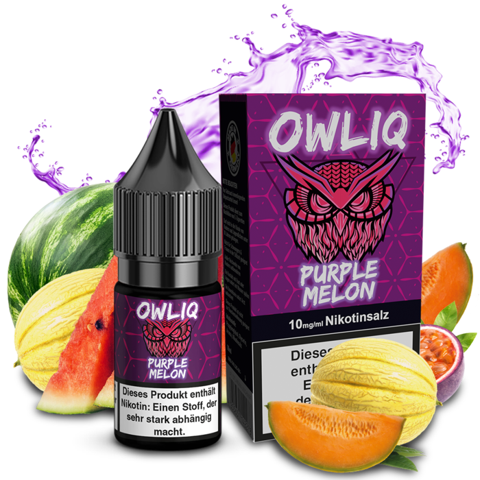 Owliq Liquid - Purple Melon Nikotinsalz 10ml | 10mg/ml