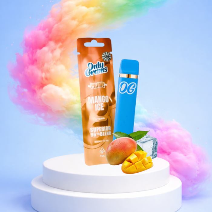 OnlyGrams Superior Vape - Mango Ice 1ml I 96% Blend Hybrid