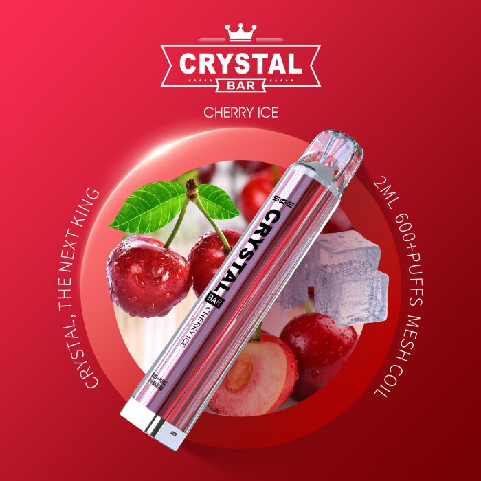 SKE Crystal Einweg Vape - Cherry Ice 2ml | 20mg/ml