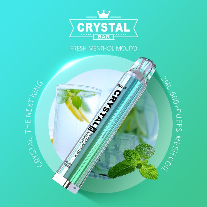 SKE Crystal Einweg Vape - Fresh Menthol Mojito 2ml | 20mg/ml