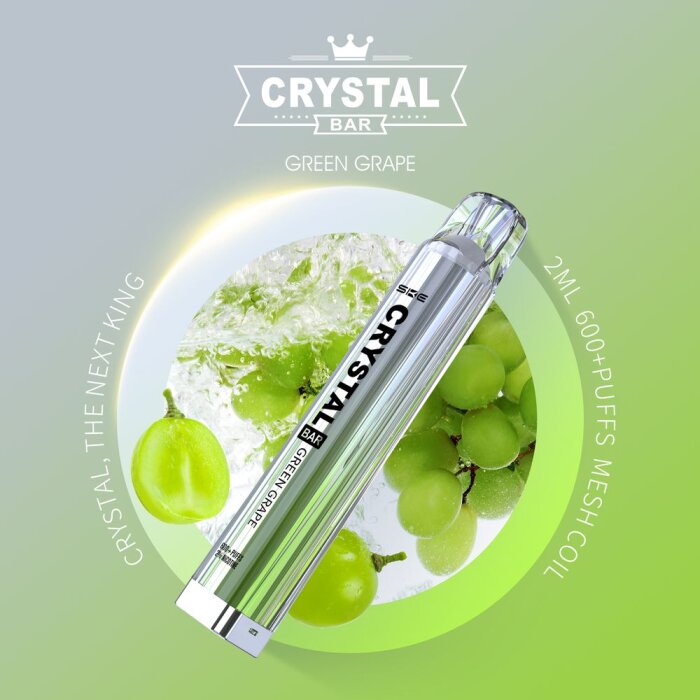 SKE Crystal Einweg Vape - Green Grape 2ml | 20mg/ml