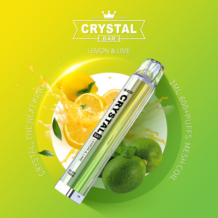 SKE Crystal Einweg Vape - Lemon Lime 2ml | 20mg/ml