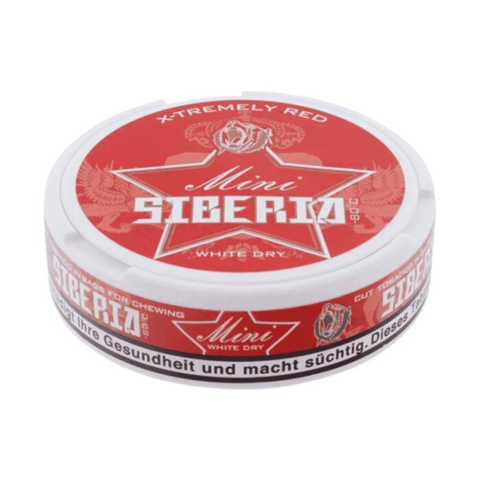 Siberia 80° Kautabak - Red Mini Extremely Strong White Dry | 43mg/g