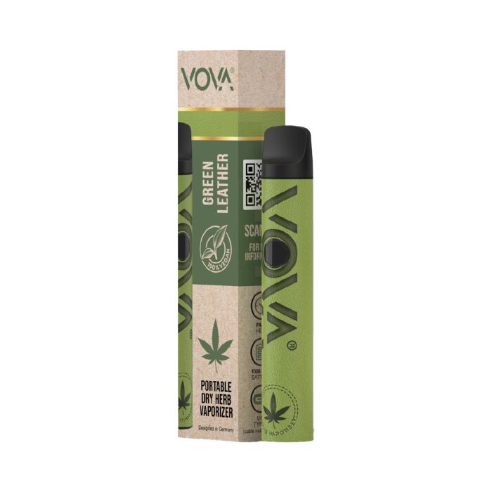 % Vova Volks Vaporizer - Green Leather