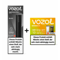% Vozol Switch (Basisgerät + Pod) - Banana Ice 2x2ml