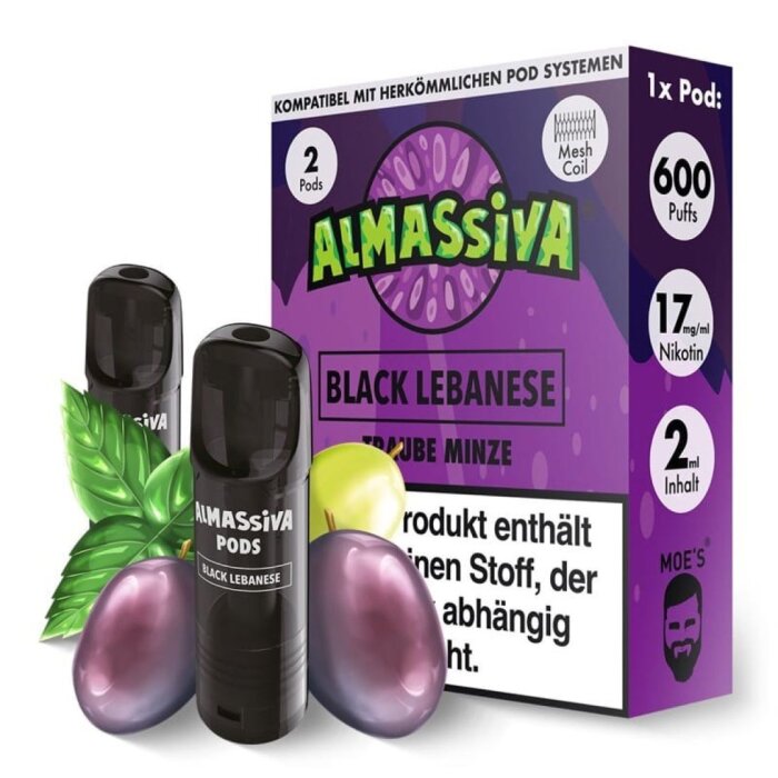 Al Massiva Prefilled Pod - Black Lebanese 2x2ml | 17mg/ml