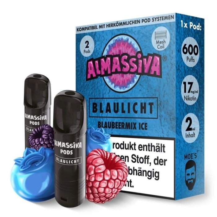 Al Massiva Prefilled Pod - Blaulicht 2x2ml | 17mg/ml