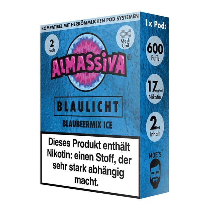 Al Massiva Prefilled Pod - Blaulicht 2x2ml | 17mg/ml