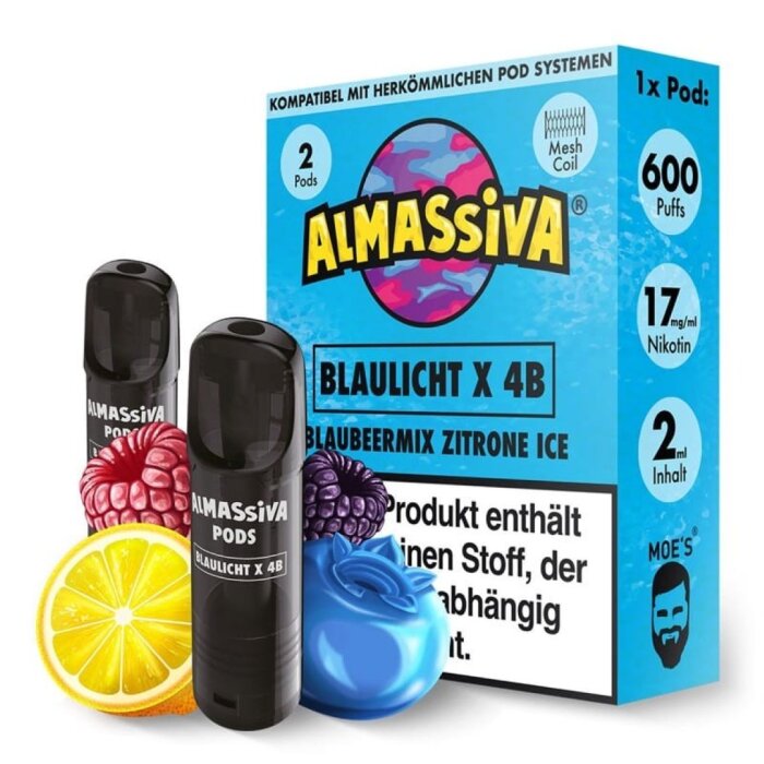 Al Massiva Prefilled Pod - Blaulicht x 4B 2x2ml | 17mg/ml