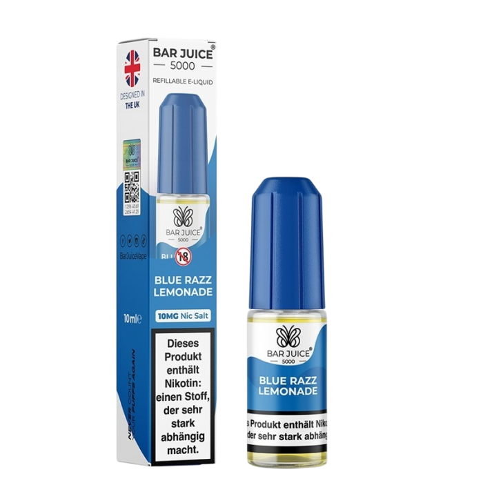 Bar Juice Liquid - Blue Razz Lemonade Nikotinsalz 10ml | 10mg/ml