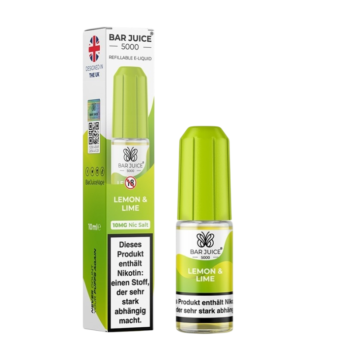 Bar Juice Liquid - Lemon & Lime Nikotinsalz 10ml | 10mg/ml