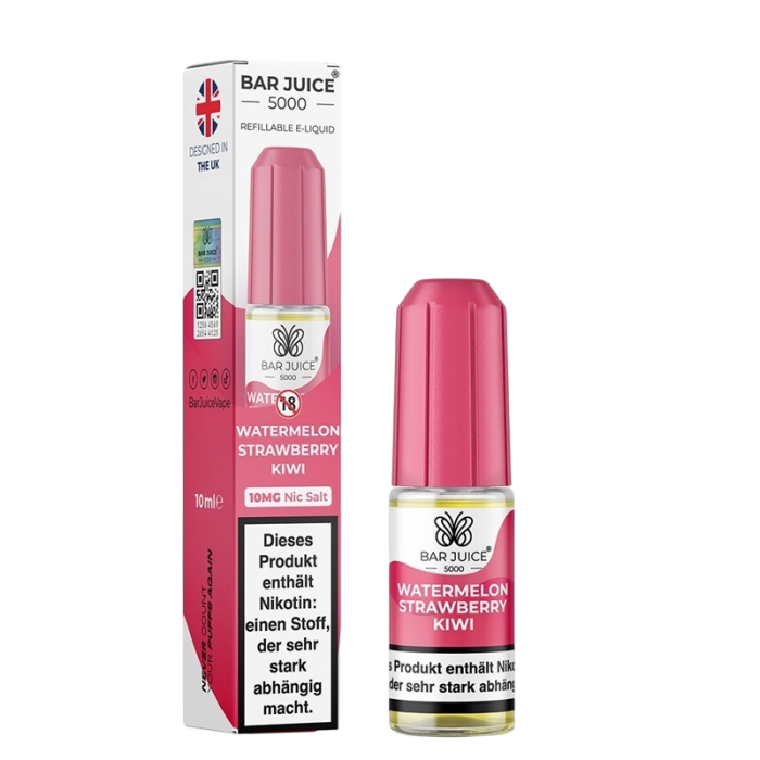 Bar Juice Liquid - Watermelon Strawberry Kiwi Nikotinsalz 10ml | 10mg/ml