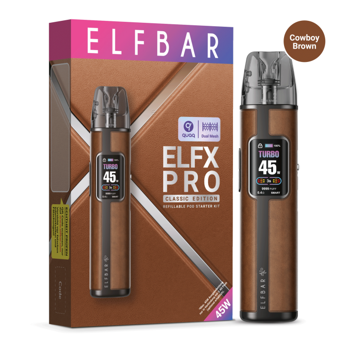Elfbar ELFX Pro PodKit - Cowboy Brown inkl. 2x Leerpods | 1200mAh