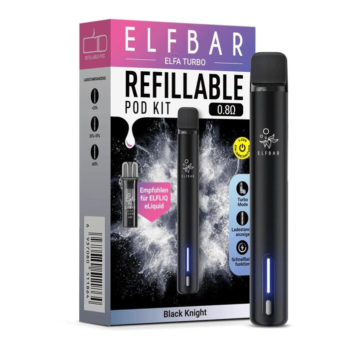 Elfa Turbo Pod Kit - Black Knight | 550mAh *AUSLAUFARTIKEL*