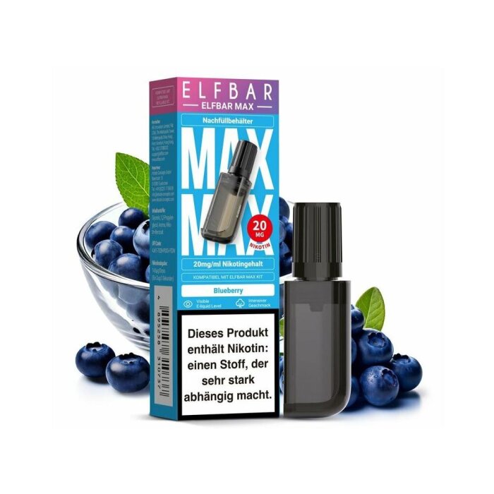 Elfbar Max Prefilled Pod -Blueberry 10ml | 20mg/ml