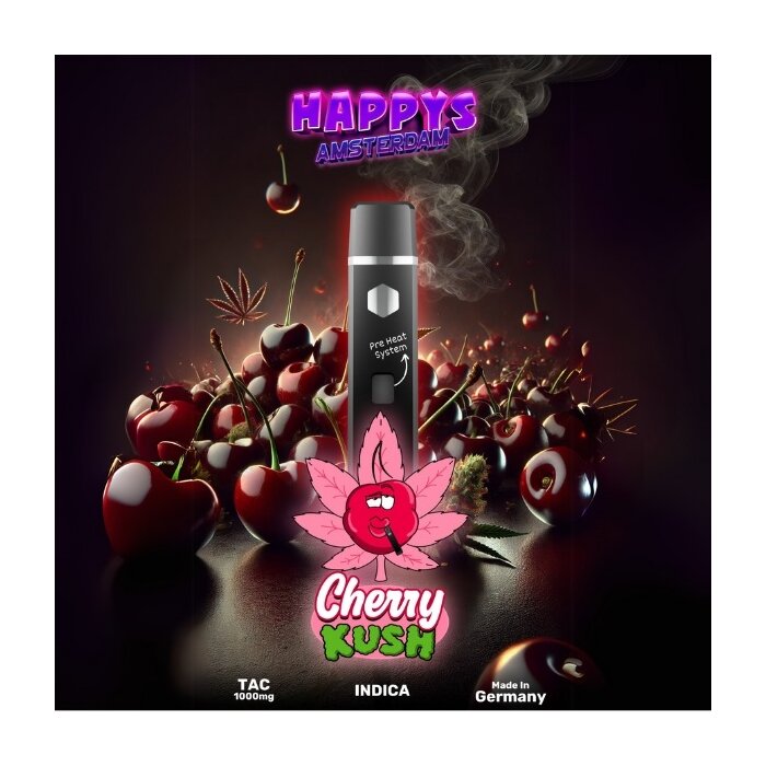 Happy´s Amsterdam TAC Vape - Cherry Kush 1ml I 95%