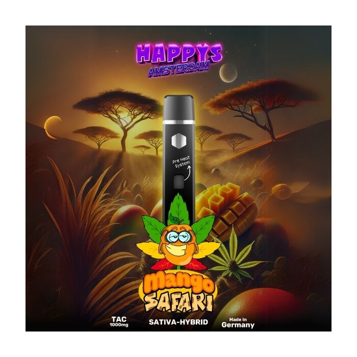Happys Amsterdam TAC Vape - Mango Safari 1ml I 95%
