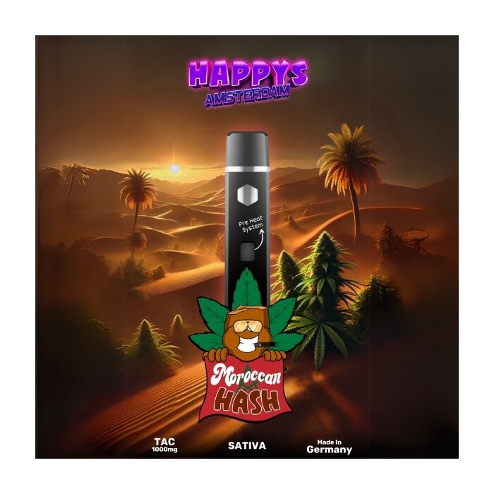 Happys Amsterdam TAC Vape - Moroccan Hash 1ml I 95%