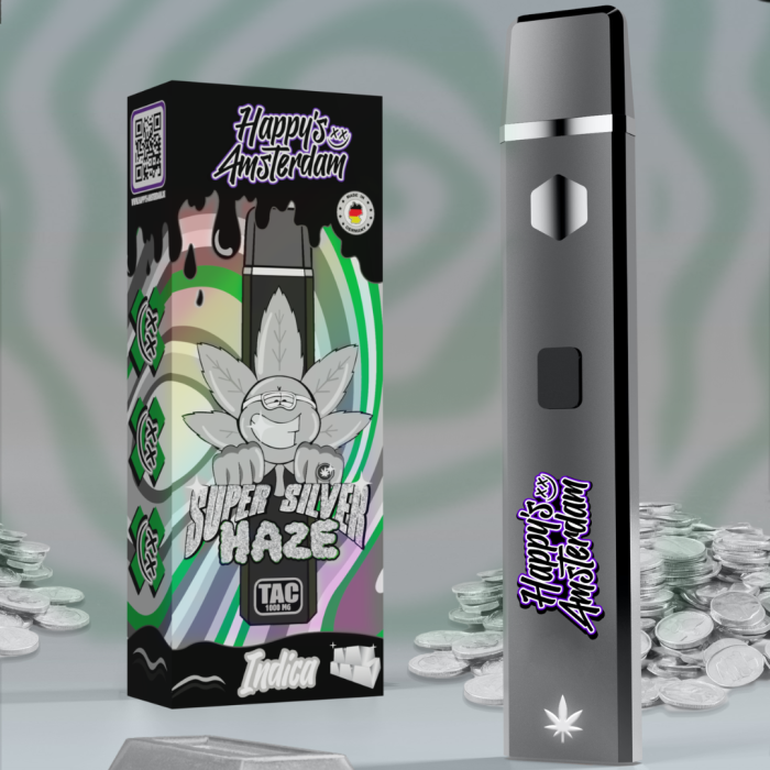 Happys Amsterdam TAC Vape - Super Silver Haze 1ml I 95%