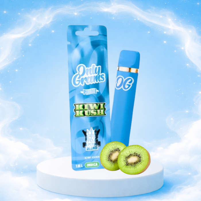 OnlyGrams Superior Vape - Kiwi Kush 1ml I 96% Blend Indica