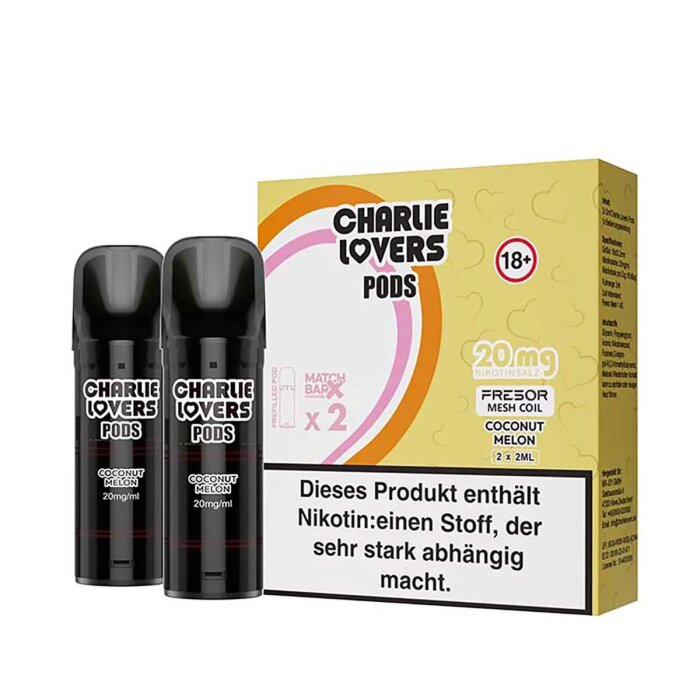 Charlie Lovers Prefilled Pod - Coconut Melon 2x2ml I 20mg/ml