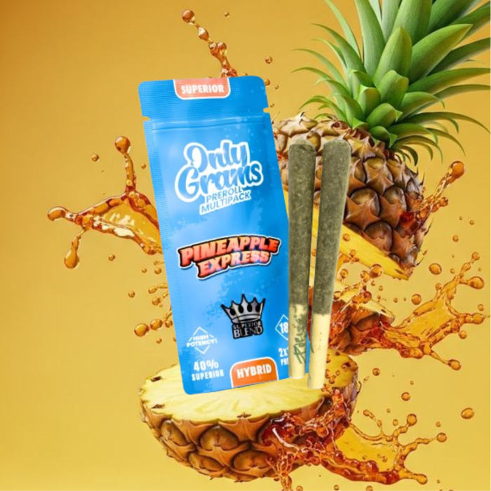 OnlyGrams Superior Pre-Rolls - Pineapple Express 2er Pack | 3g (Räucherstäbchen)