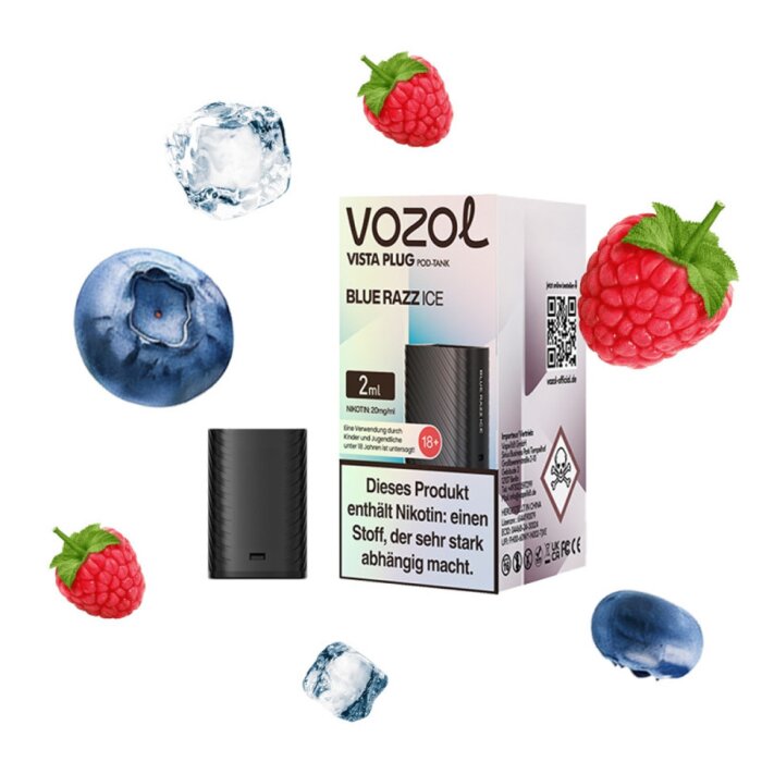 Vozol Vista Verdampfer - Blue Razz Ice 2ml | 20mg/ml