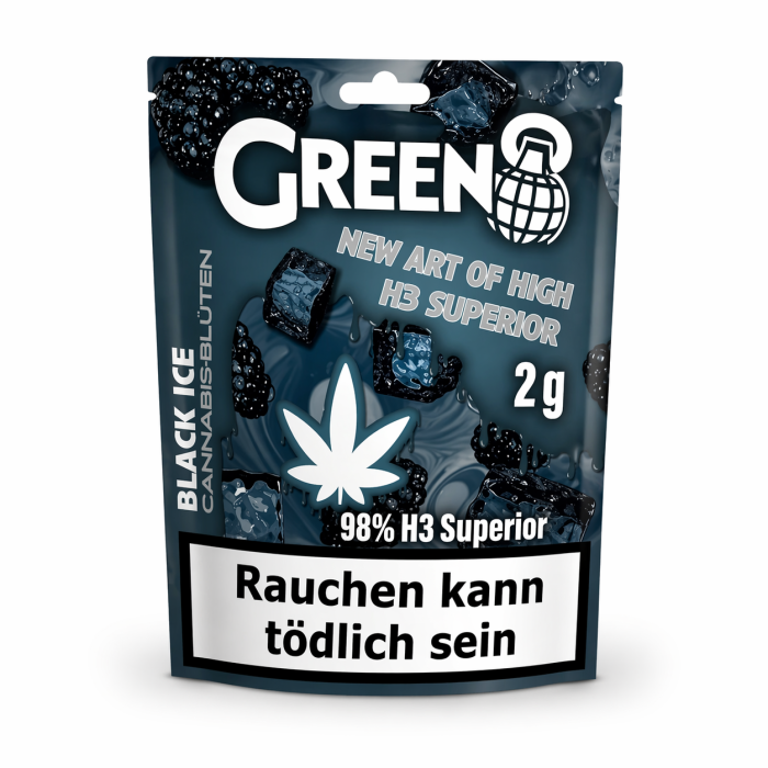 Green8 Blüten H3 Superior - Black Ice 2g | 98%