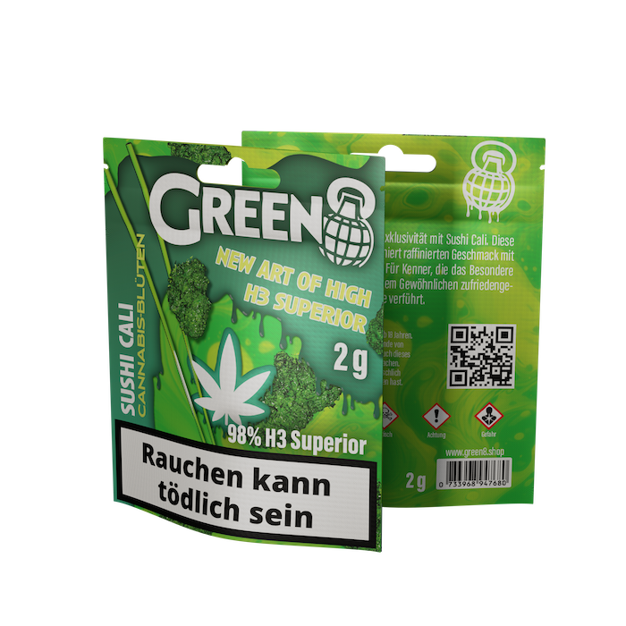 Green8 Blüten H3 Superior - Sushi Cali 2g | 98% 10St.