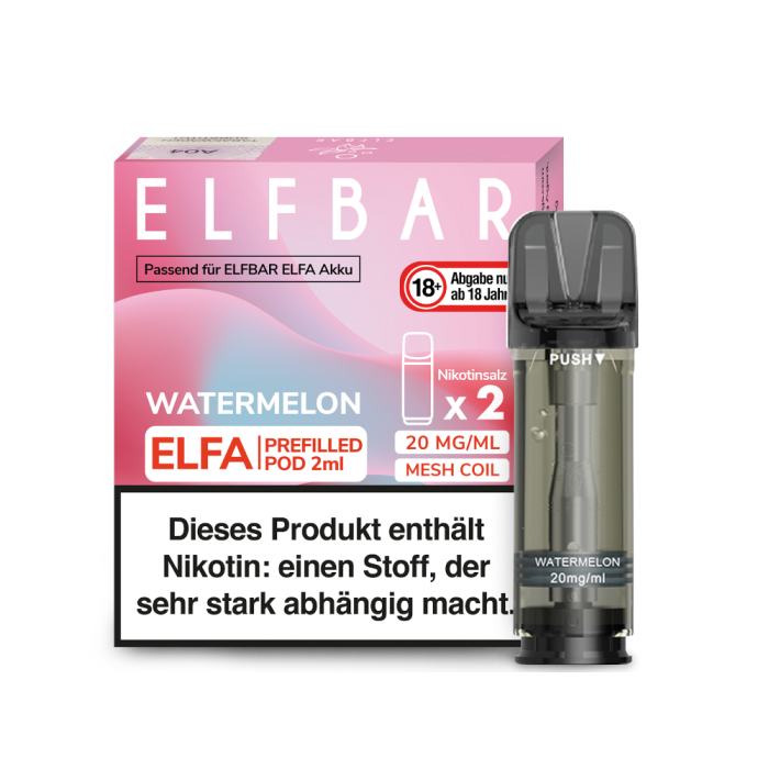 Elfa Prefilled Pod - Watermelon 2x2ml | 20mg/ml