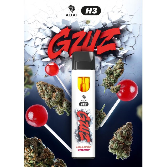 GZUZ H3 Superior Vape - Lollipop Cherry 1ml I 95% Blend