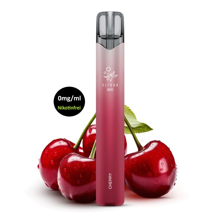 Elfbar 800 Einweg Vape Nikotinfrei - Cherry 2ml | 0mg/ml